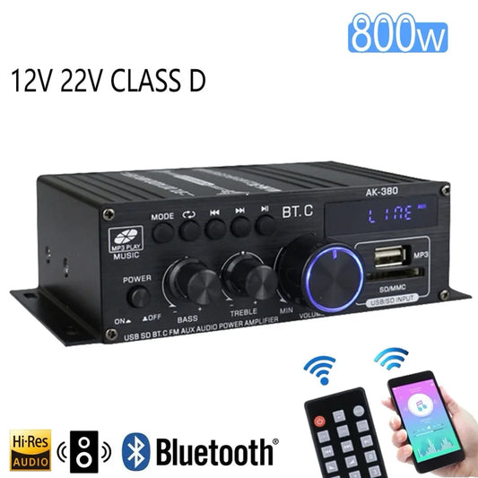 Bluetooth HiFi Audio Amplifier