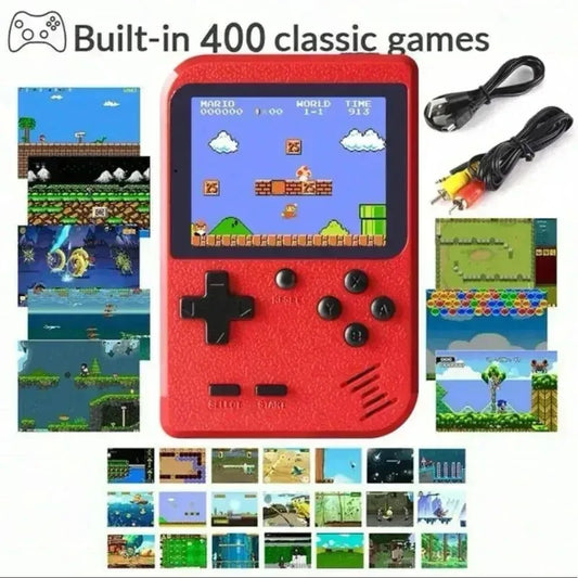 Red Retro Handheld Game Console